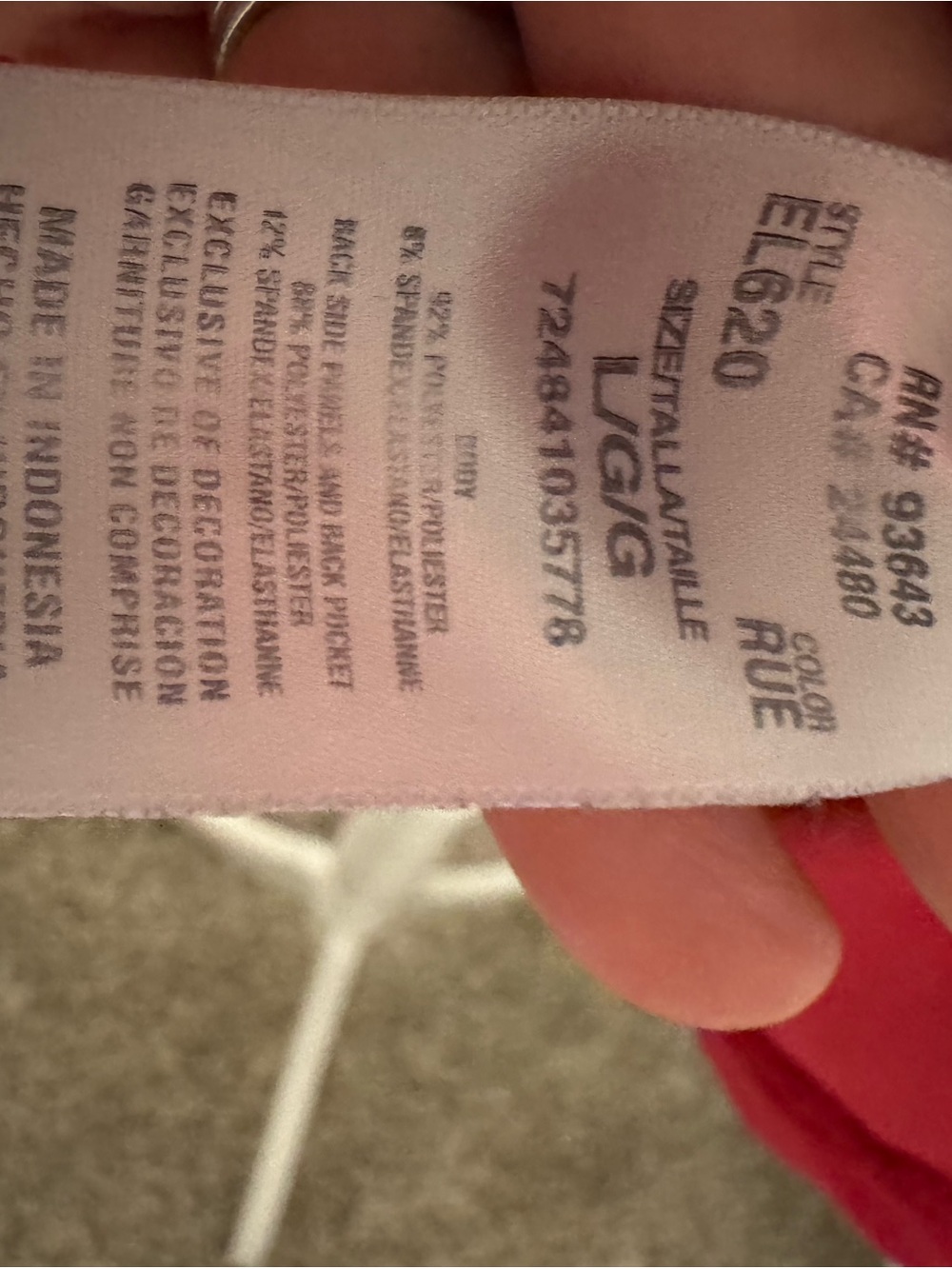 Elle Women’s Red Scrub Top - Picture 2 of 16